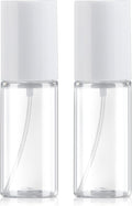 Boenoea Small Spray Bottle 1.7oz/50ml Travel Spray Bottles Plastic Portable Refillable Empty Bottles for Outgoing - Leak Proof - 2 Pack Clear