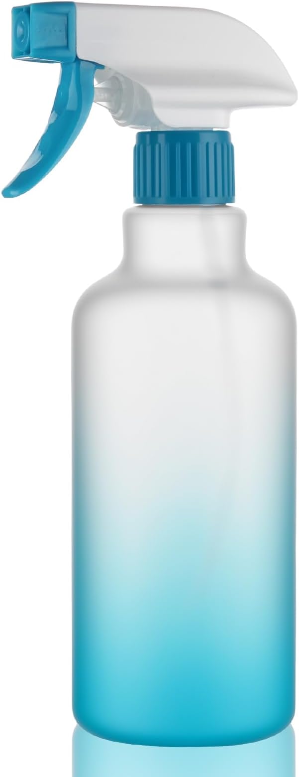 Spray Bottles Plastic Spray Bottle for Hair Mist/Stream Heavy Duty Empty Spray Bottles for Cleaning Solutions, Plants, Cooking (16.9oz-Blue)