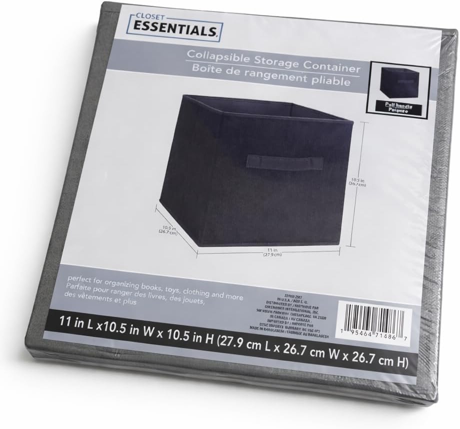 Collapsible Fabric Storage Cube Bin