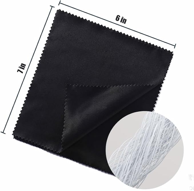 12 Pack Microfiber Cleaning Cloths Color Glasses Cloth Lens Wipes Cloth for Lenses, Screens, Cameras, Eyeglasses 6"x7"