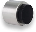 EVI | Wall Adhesive Doorstop | 1.1'' X 1.1'' | Black Rubber | Stainless Steel | Matte Finish | Great Adherence | 100% Functional | Mod. 198/28