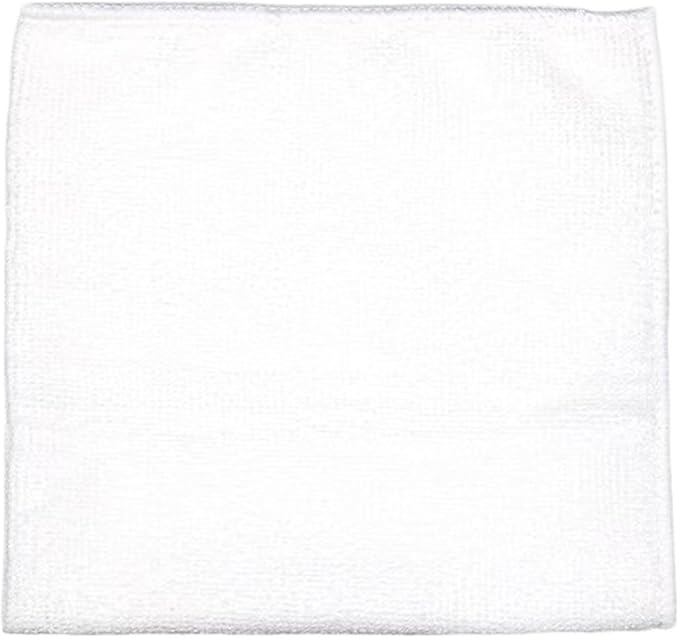 Dense-Weave Microfiber Kitchen Cloth 6/12 pk | Super-Absorbent, Lint-Free, Thick & Long-Lasting(White,6pk)
