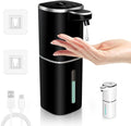 Automatic Liquid Soap Dispenser, 9 Adjustable Levels, 380ml/12.8oz, Auto Touchless Hand Soap or Dish Soap Dispenser,USB Rechargeable Dispenser,Wall Mount or Tabletop Use for Bathroom Kitchen