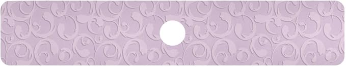Kitchen Sink Splash Guard 1 PC 30 Inch Sink Faucet Mat Splash Guard for Bathroom Countertop Water Absorbent Foldable Cuttable Soft Washable Floral Vintage Purple