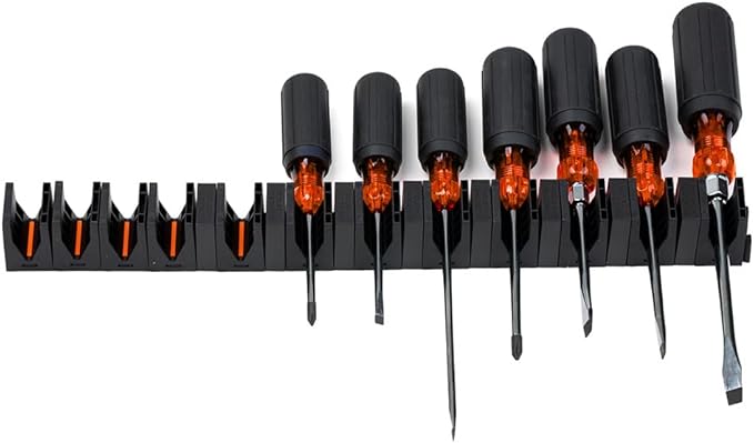 ToolBox Widget Screwdriver Organizer Pro Series 4.0 – Magnetic Holder for Tool Drawers – Modular Toolbox Organizer System – Tool Storage for Professional & DIY Mechanics - 1 Pack, 12 Holders