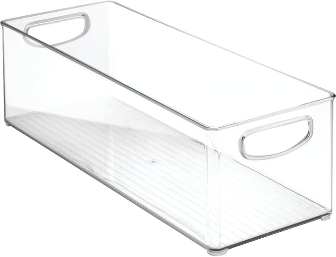 InterDesign 6 in. H x 5 in. W x 16 in. D Stackable Storage Bin