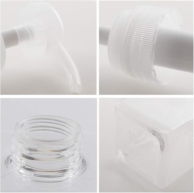 Pump Bottle, Refillable Plastic Empty Lotion Soap Dispenser Liquid Container for Bathroom Shampoo and Body Wash, 15oz/450ml Clear 2 Pack