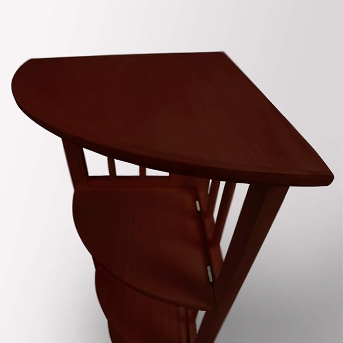 Casual Home Mission 4-Shelf Corner Folding Bookcase, Truffle Brown