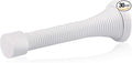 HOMOTEK 30 Pack Spring Door Stops,3-1/8” Heavy Duty Door Stop - Flexible Spring Door Stopper with Low Mounted White Rubber Bumper Tips, White
