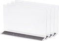 MECCANIXITY L Type Shelf Dividers, PVC Clear Closet Shelf Separator Organizer Clapboard for Cabinet Supermarket with Magnetic Strip 20 x 4 x 12cm Pack of 4