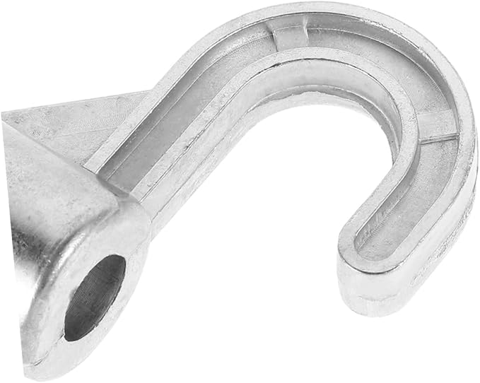 Housoutil 4Pcs Heavy Duty Aluminum Alloy Closet Rod Hooks Easy Installation Space Saving Hanger Connectors for Clothes Versatile Wardrobe Organizer Smooth Finish Design