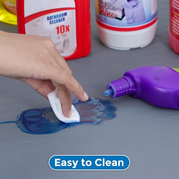 Heavy Duty Under Sink Mat for Kitchen Waterproof 34" x 22" Silicone Under Sink Tray with Raised Edges for Kitchen & Bathroom - Kitchen Cabinet Organizers and Storage Sink Drip Tray