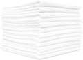 The Rag Company - All-Purpose Microfiber Terry Cleaning Towels - Commercial Grade, Highly Absorbent, Lint-Free, Streak-Free, Kitchens, Bathrooms, Offices, 300gsm, 16in x 16in, White (12-Pack)