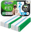 Swiffer Heavy Duty Mop Wet Multi-Surface Cloth Refills for Floor Mopping and Cleaning,Pet with Febreze Odor Defense,20 Count (Pack of 6)