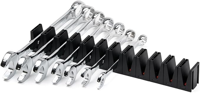 ToolBox Widget Wrench Organizer Pro Series 4.0 – Magnetic Wrench Holders for Tool Drawer – Modular Toolbox Organizer System – Tool Storage for Professional & DIY Mechanics - 2 Pack, 24 Holders