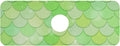 Kitchen Sink Splash Guard 1 PC 14.7 Inch Sink Faucet Mat Splash Guard for Bathroom Countertop Water Absorbent Foldable Cuttable Soft Washable Green Fish Scale