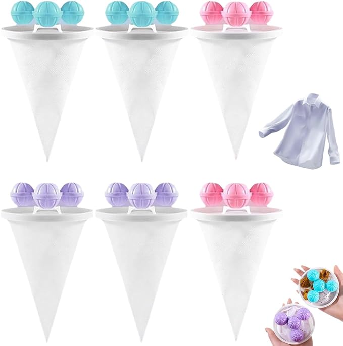 Floating Hair Filtering Mesh Removal, 2026 New Pet Hair Remover for Laundry, Lint Catcher for Washing Machine, Dog Hair Remover for Laundry (6PCS Mix)