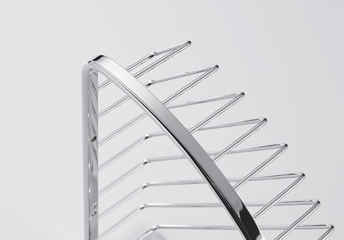 SANLIV Corner Shower Caddy,Chrome Corner Shower Basket,Wall Mounted Bathroom Soap Holder & Shampoo Shelf,Solid Brass Wire Basket Soap Dish for Inside Shower,Polished Chrome