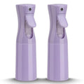 Spray Bottle for Hair (6.8OZ /200ML) Continuous Ultra Fine Mist Sprayer for Hair, Salons, Barber, Plants, Skin Care, Cleaning 2 Pack PURPLE