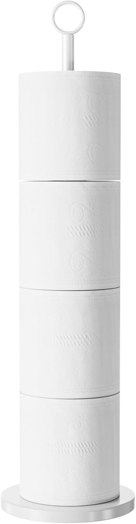 Toilet Paper Holder Stand(with Reserve Function), Free-Standing Spare Rolls Storage Holder, Stainless Steel
