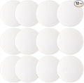 JULBEAR Door Stopper Wall Protector, 12PCS Door Knob Stoppers Wall Protector with Strong Back Adhesive,Quiet, Shock, Absorbent Silicone, Door Handle Bumpers and Protect Wall Surfaces (Round 2 inch)