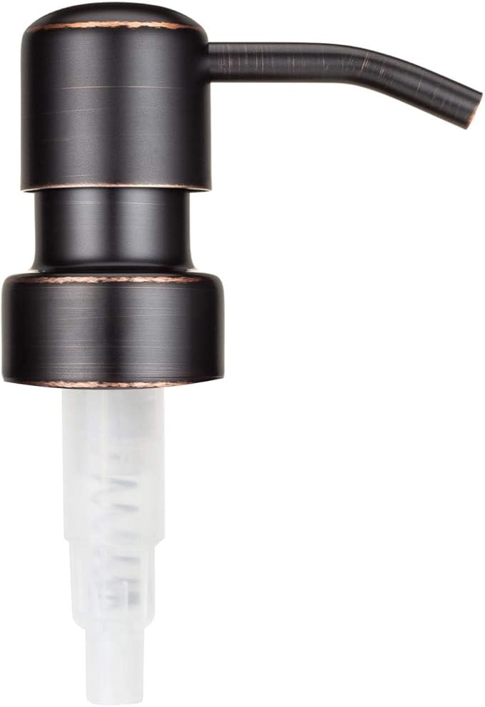 Oil Rubbed Bronze Modern Metal Soap and Lotion Replacement Pump - One Pack
