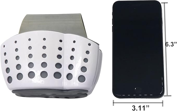 Sink Caddy Sponge Holder Soap Holder, Eunion Plastic Saddle Faucet Caddy Desk Organizer Pen Holder