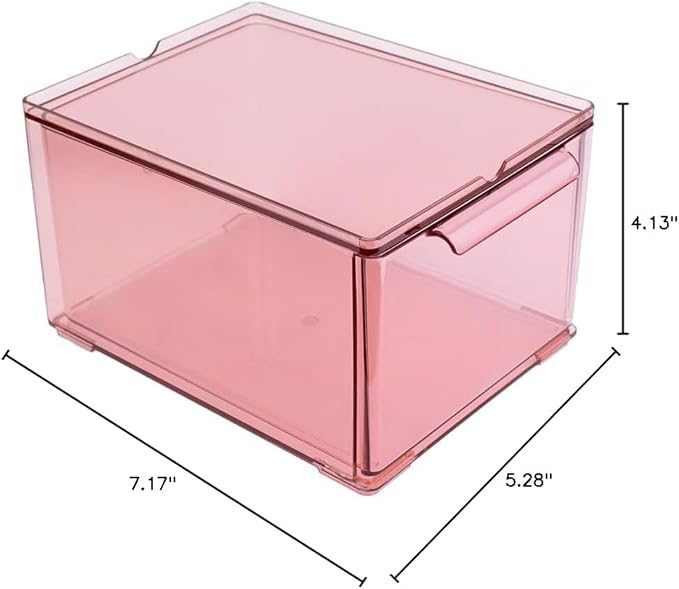 IDEËN Multi-Purpose Acrylic Box - Organize with Style (Pink)
