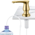 GAGALIFE Kitchen Sink Soap Dispenser Brushed Gold, Under Sink Soap Dispenser with 40" Silicone Extension Tube Kit,Say Goodbye to Frequent Refills