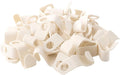 50 Pcs White Hanger Connector Hooks Closet Space Saving Cascading Hanger Extenders for Wardrobe Organization and Clothes Storage