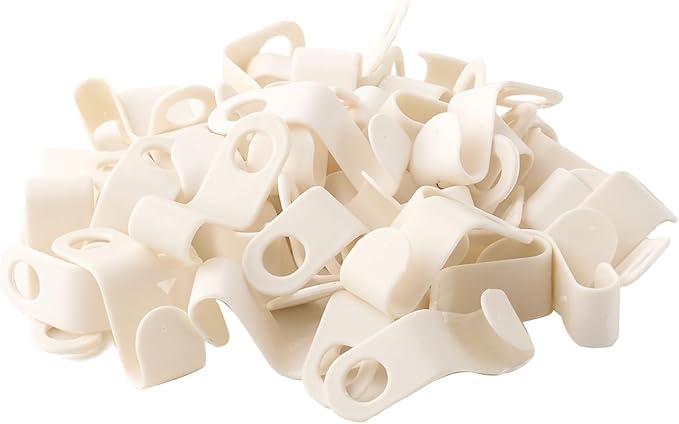 50 Pcs White Hanger Connector Hooks Closet Space Saving Cascading Hanger Extenders for Wardrobe Organization and Clothes Storage