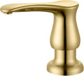 GAGALIFE Kitchen Sink Soap Dispenser Gold, Built in Soap Dispenser with 17 OZ Bottle, Refill from The Top, Liquid Dispenser for Kitchen Sink