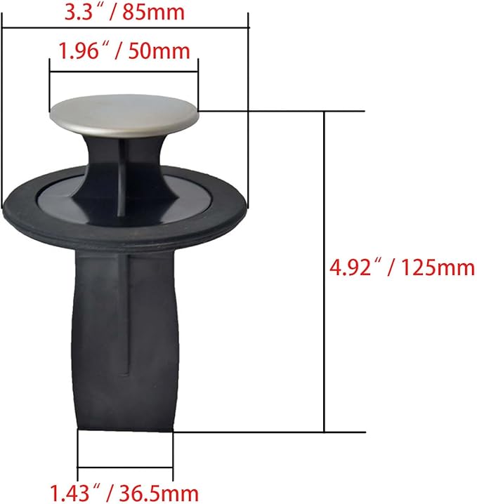 2pcs/set 3 3/8" Garbage Disposal Strainer,Kitchen Sink Drain Splash Guard,Food Scraper and Garbage Disposal Scraper for Insinkerator,Garbage Disposal Quiet Cover for InSinkErator Series