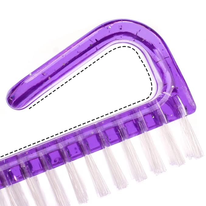3Pcs Different Kinds of Fingernail brush with Plastic Handle Nail brush for cleaning Fingernails - Easy to use Nail Scrub brush - Nail Cleaner Nail brushes for Hands Feet(blue)