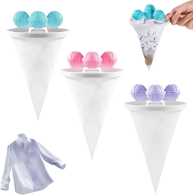 Floating Hair Filtering Mesh Removal, 2026 New Pet Hair Remover for Laundry, Lint Catcher for Washing Machine, Dog Hair Remover for Laundry (3PCS Mix)