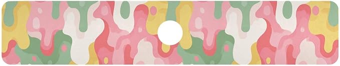 Kitchen Sink Splash Guard 1 PC 30 Inch Sink Faucet Mat Splash Guard for Bathroom Countertop Water Absorbent Foldable Cuttable Soft Washable Multicolored Drips