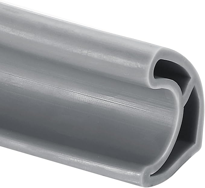 uxcell Flexible Shower Water Barrier, 39" TPE Shower Edge Water Stopper Blocker Splash Guard for Bathtub Sink Washing Machine Dry and Wet Separation, 1.18"W x 1.77"H, Grey