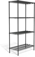COASTWIDE Professional 4-Shelf Wire Unit, 36-inch W, Black, 2/Pack (CW25470-CCVS)