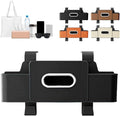 3-in-1 Car Backseat Organizer with Cup Holder, Tissue Box, Trash Bin & Hooks, 2026 Multifunctional Back Seat Car Organizer for Phones, Snacks, Drinks, and Handbags (black)