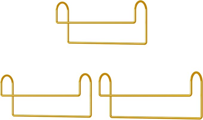 Space Saving Hangers for Clothes: 3 Pack 12 inch Magic Hanger Closet Organizer Metal Heavy Duty Hangers for Shirt Coat Pants Skirt Sorting Storage - Gold