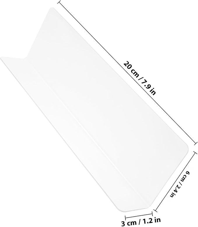 RUNROTOO Shelf Dividers -Shaped Flexible PVC Organizers for Closet, Retail Shelves and Dresser Storage