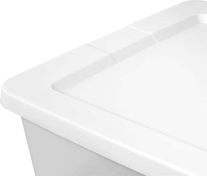 2-Pack 90 Quart Clear Plastic Storage Bin, Stackable Storage Bins, Multipurpose Organizer for Home, Office, Bedroom