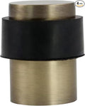 KHTUMEWARE 4 Pack 1-1/2 in Floor Door Stopper,Antique Bronze Brushed Door Stop,Wall Protector Commercial Door Bumper Wedge Decorative Cylindrical Install Door stoppers on The Floor