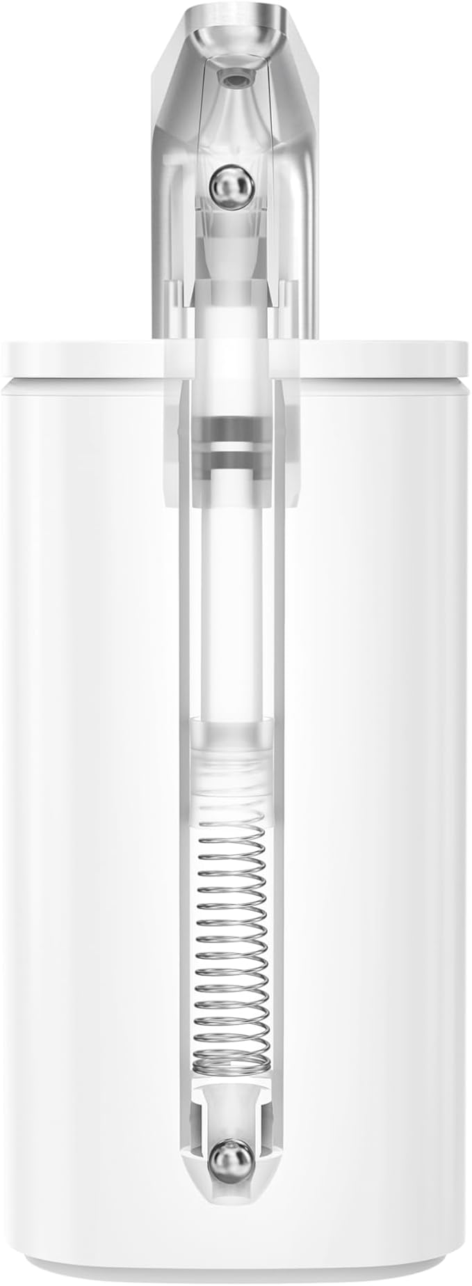 simplehuman 10 oz. Pulse Pump, Liquid Soap Dispenser, Drip Free Hand Soap Pump, White Stainless Steel