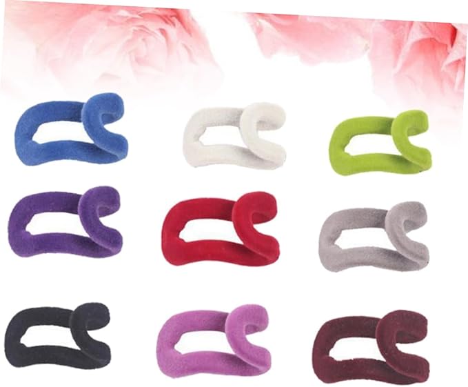STOBAZA 20pcs Space-Saving Hanger Connectors Mini Hooks for Clothes Organizer Slip Flocking Hanger Hook
