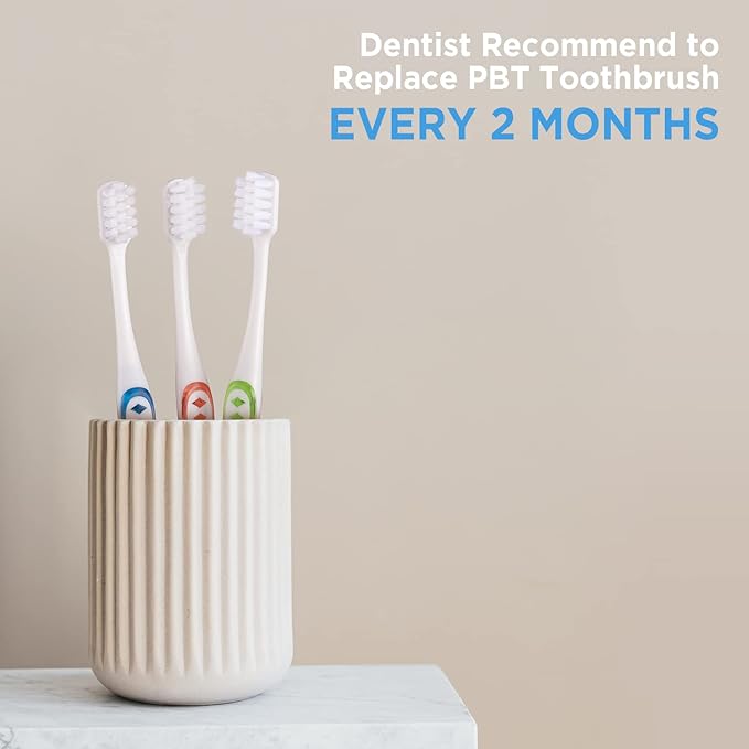 Extra Soft Toothbrushes for Adults, with 10000 Micro Nano Bristles, for Sensitive Teeth and Gum Recession (Compact Head, 6 Count)