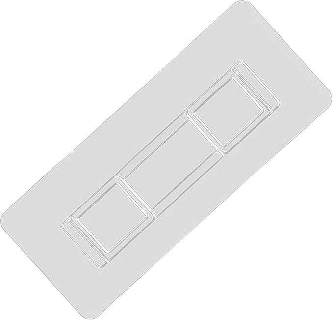 Shower Adhesive, 6PCS Hooks Patch Clip Strong Rack Grip Clips for Bathroom Tissue Box Corner Shelf Soap Basket Toothbrush Holder Storage Caddies