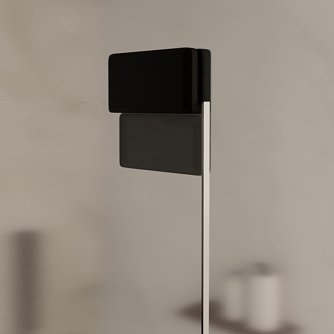 Brixwell BDS10RB Oil Rubbed Bronze Beveled Style Frameless Shower Door Stop