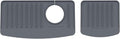 WeatherTech FaucetMat Duo - Protect Your Kitchen & Bathroom Countertops - Dark Grey/Slate