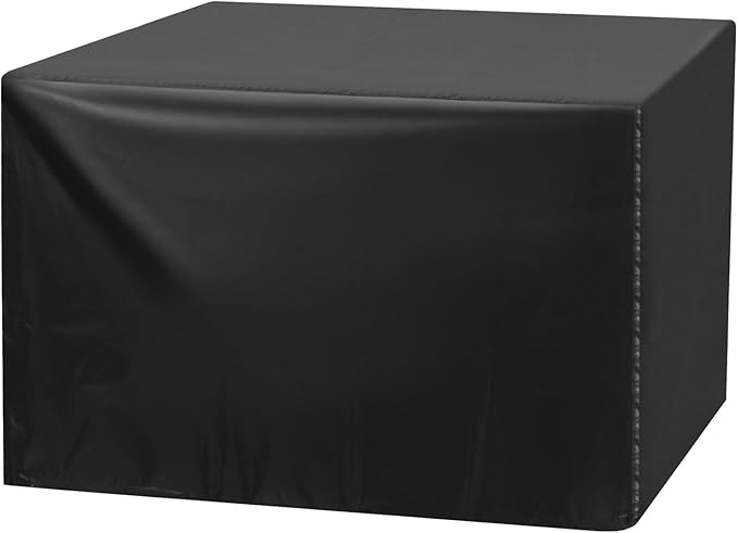 QWORK Universal Planer Dust Cover, Table Saw & Miter Saw Protection, 28.3" x 24.4" x 19.6", Black, Fits Most Planers & Bench Drill Press